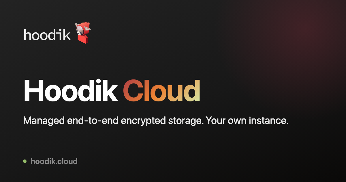 hoodik website preview